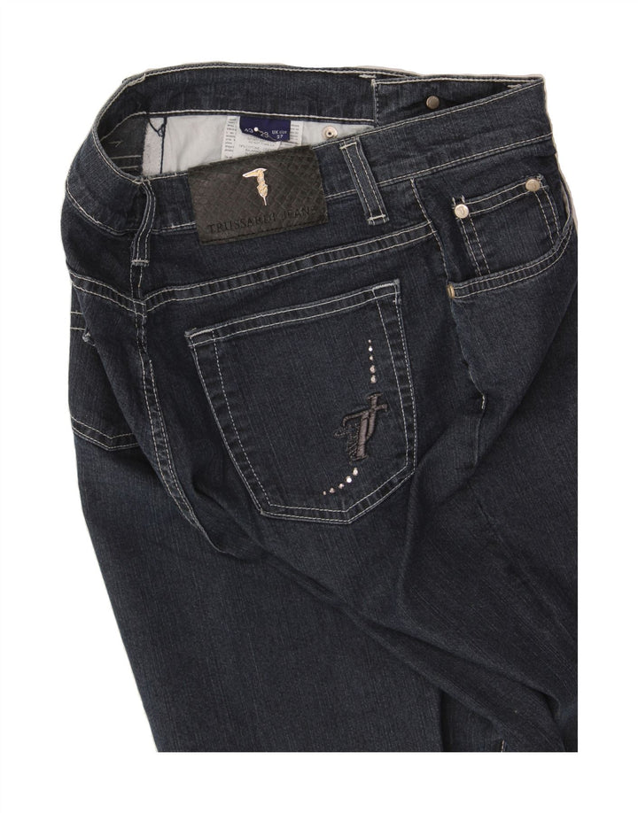 TRUSSARDI Womens Denim Shorts W27 Small Navy Blue Cotton Vintage Trussardi and Second-Hand Trussardi from Messina Hembry 