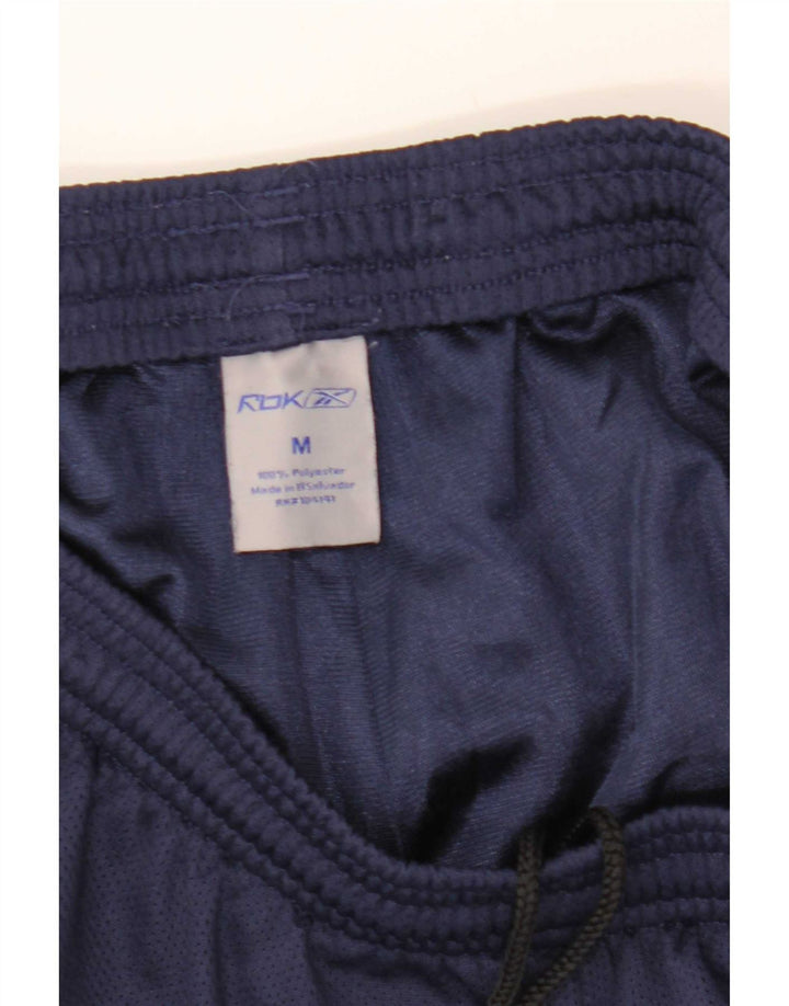 Reebok Short de Sport Homme Bleu Marine Moyen Polyester