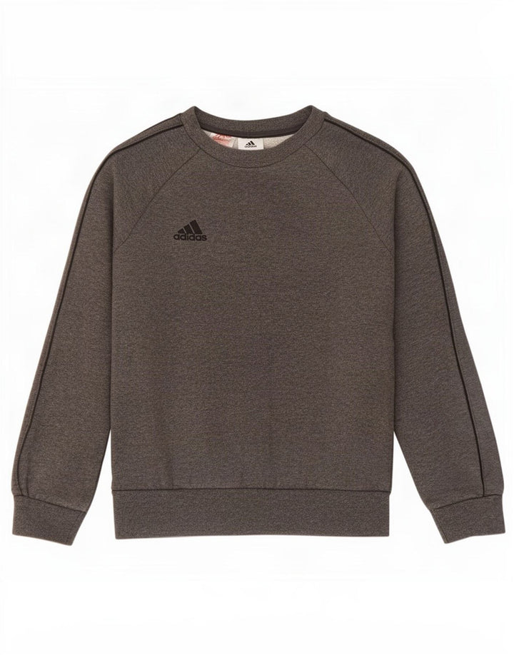 Adidas Sweat-Shirt Garçon 9-10 Ans Gris Coton