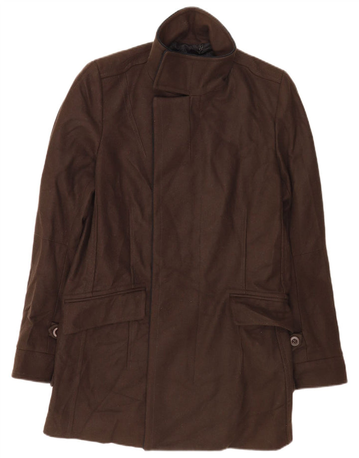 Reiss Manteau Homme UK 38 Laine Marron Moyen