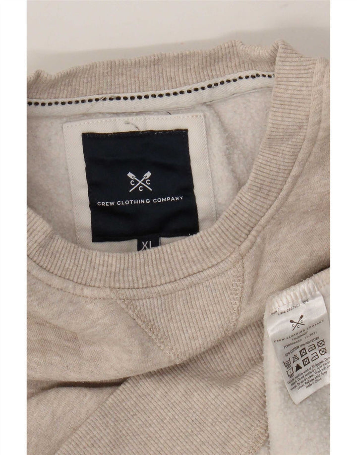 Crew Clothing Sweat-shirt pour homme XL en coton beige