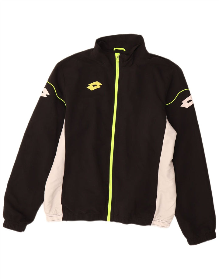 Lotto Veste de Survêtement Graphique Homme Noir Moyen Polyester Colorblock