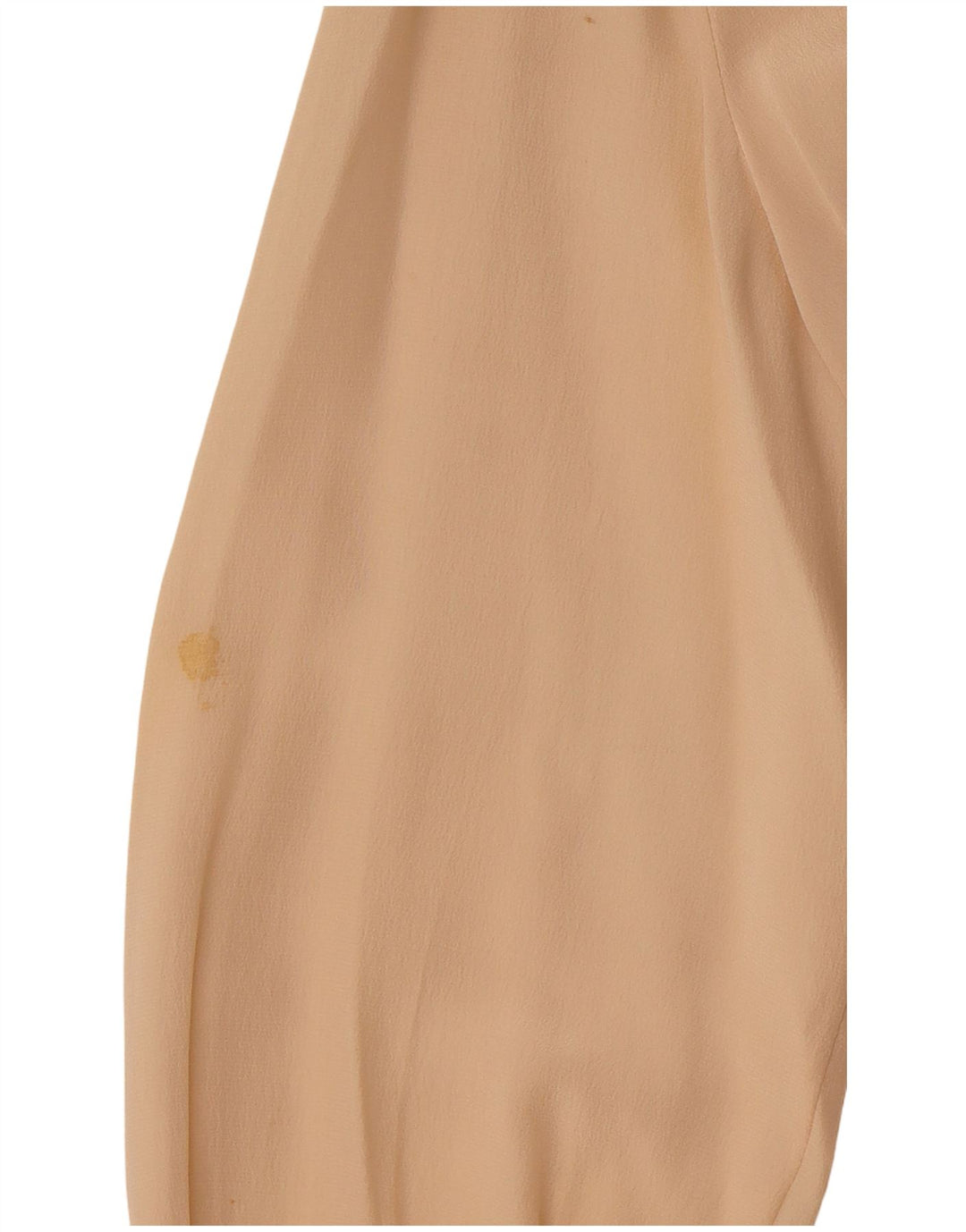 VINTAGE Femme Chemise à manches longues Blouse EU 36 Petite Soie Florale Beige