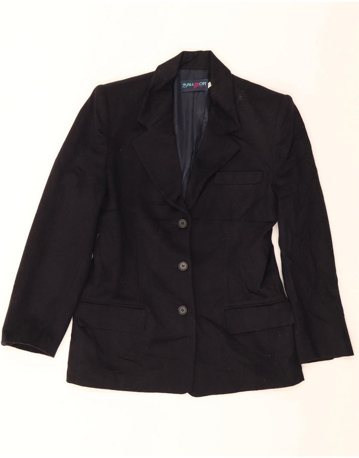 Ball On Veste Blazer 3 Boutons Femme IT 42 Laine Vierge Bleu Marine Moyen