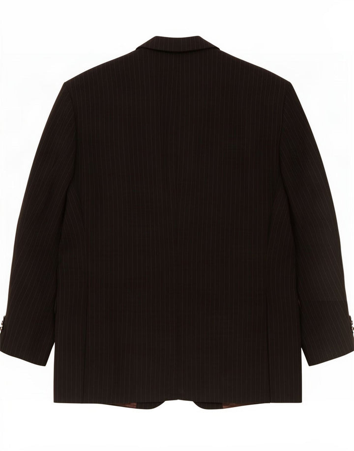 Marks & Spencer Veste blazer à 2 boutons pour homme UK 42 Grandes rayures noires