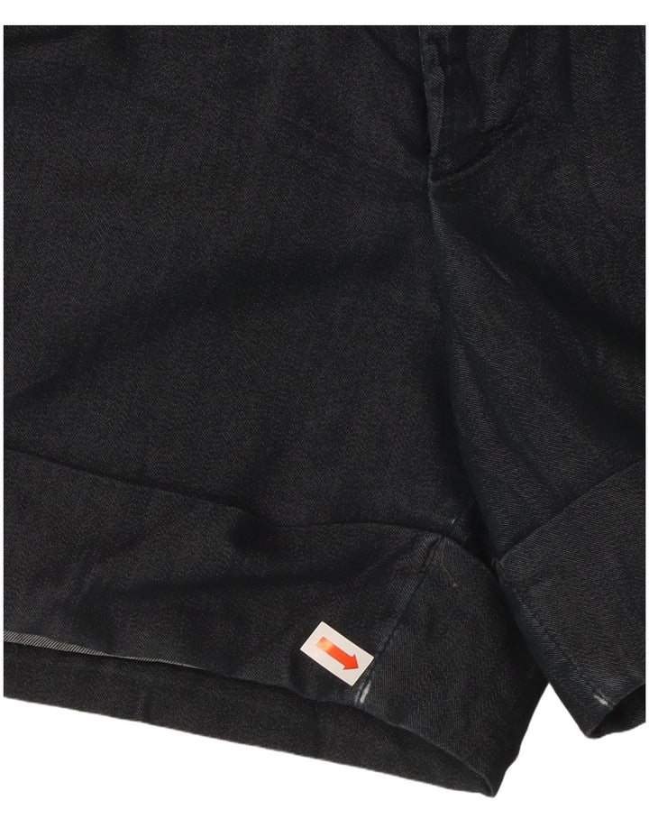 MOSSIMO Womens Chino Shorts US 8 Medium W32 Navy Blue Cotton