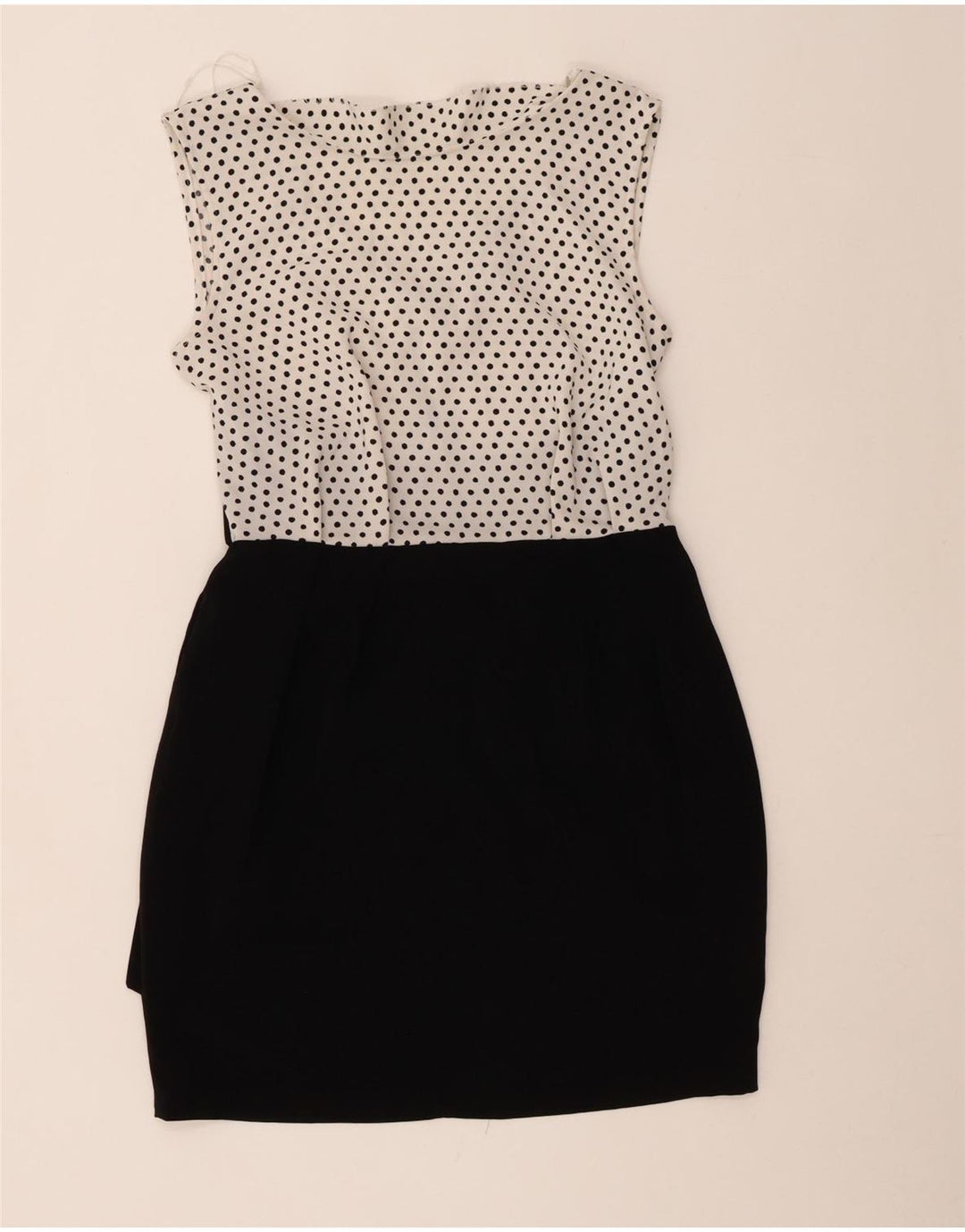 CLOSET Robe fourreau sans manches pour femme UK 44, pois noirs moyens