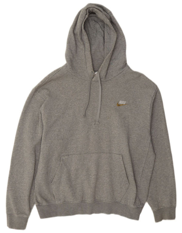 Nike Pull à capuche en coton gris moyen pour homme