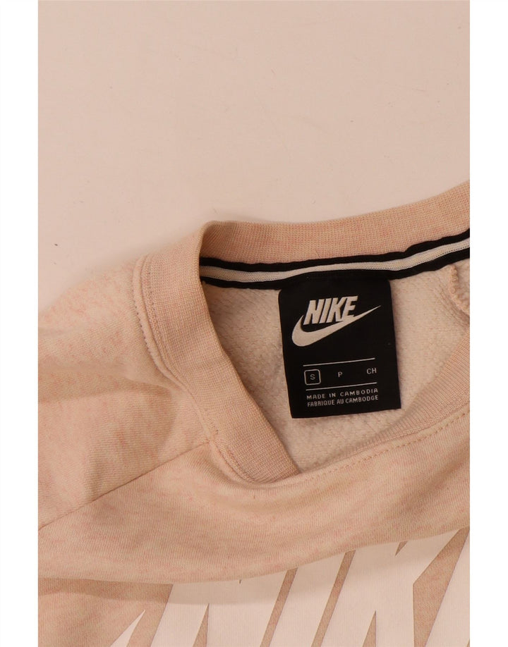 Nike Sweat-shirt graphique pour homme en coton moucheté rose Taille S