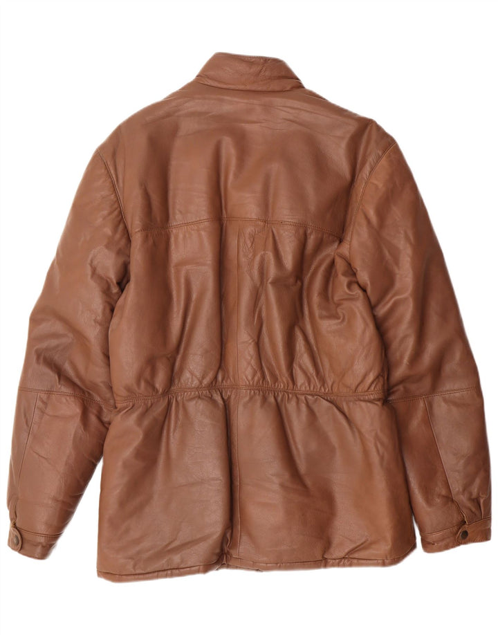 Veste en cuir femme vintage IT 50 XL Marron