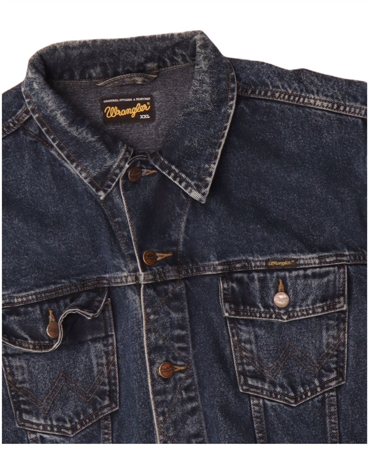 WRANGLER Veste en Jean Homme UK 44 2XL Bleu Coton