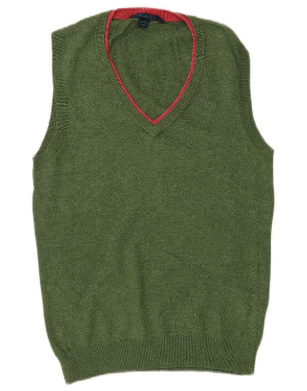 Boden Womens Vest Débardeur UK 42 Coton Vert Moyen