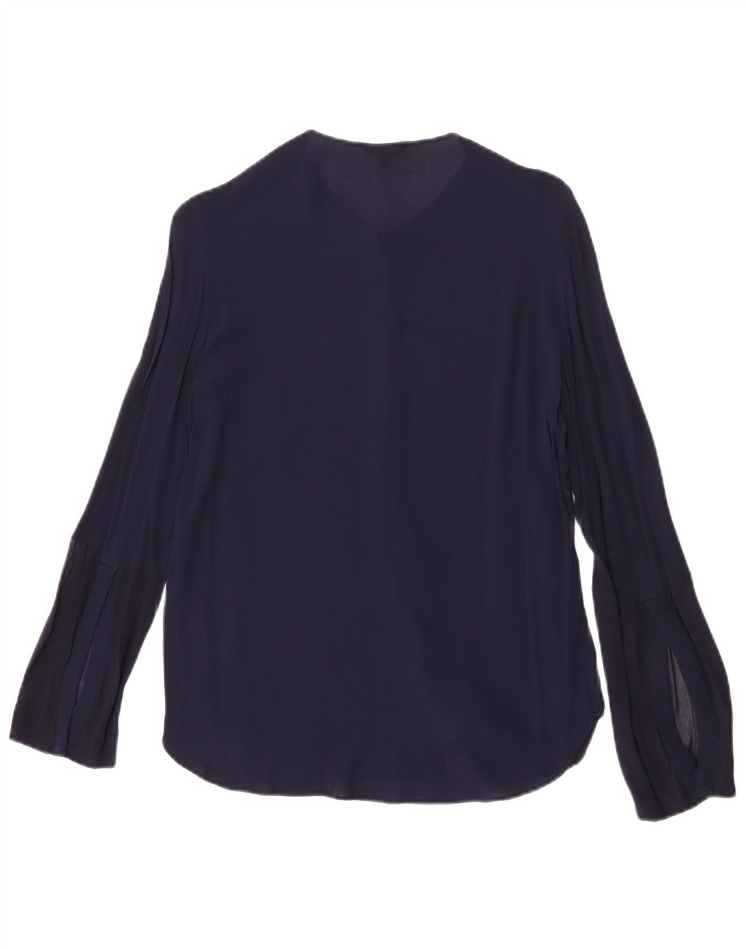 Massimo Dutti Chemisier Femme EU 40 Bleu Marine Moyen Viscose