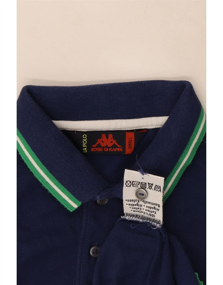 Kappa Polo Homme Petit Bleu Marine Coton