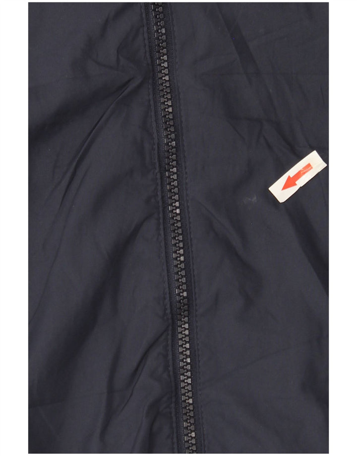 Adidas Femme Stella McCartney Veste de pluie surdimensionnée UK 10 Petit Bleu marine