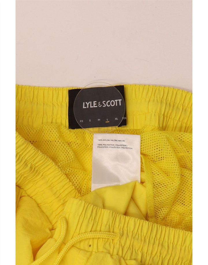 Lyle & Scott Short de bain homme grand nylon jaune