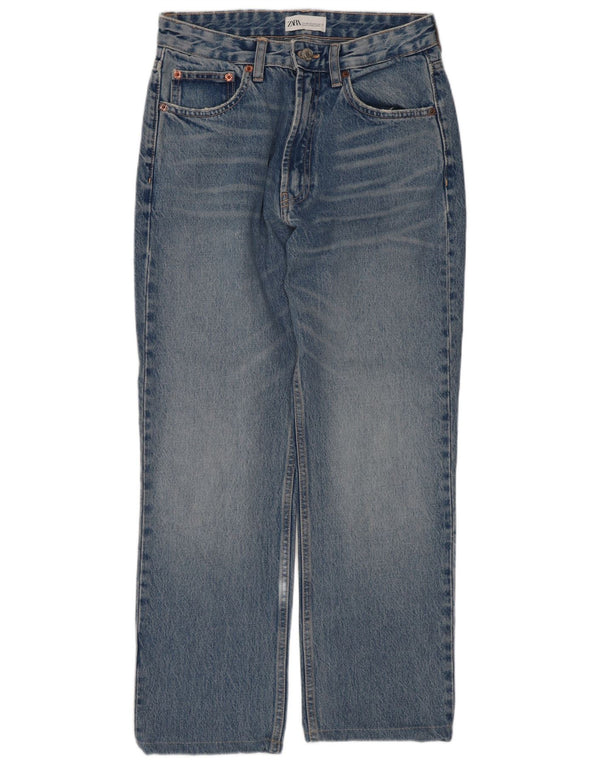 Zara Jean court droit pour femme EU 38 Small W28 L25 Bleu