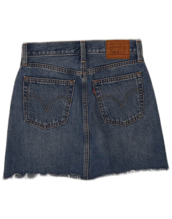 Levi's Jupe en Jean Femme W24 XS Bleu Coton