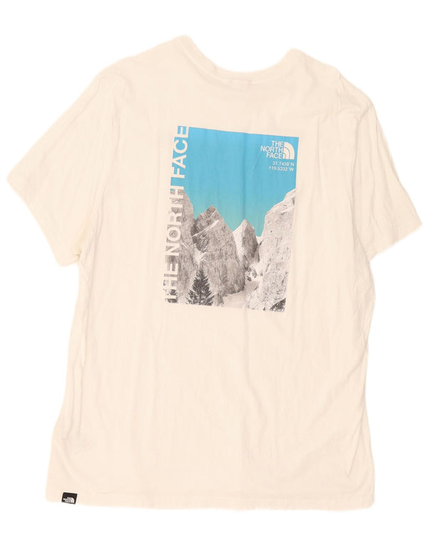 The North Face T-Shirt graphique pour hommes, haut 2XL en coton blanc