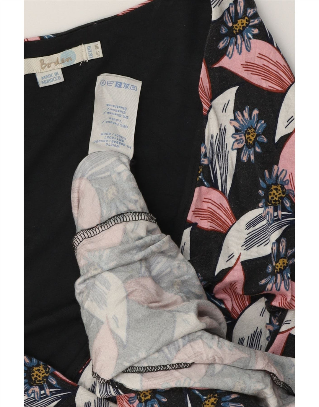 Robe fourreau Boden pour femme UK 42 Medium Multicolore Floral Viscose