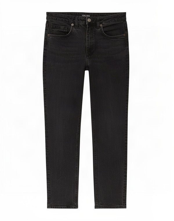 Zara Jean fuselé taille haute pour femme EU 38 Small W28 L27 Noir