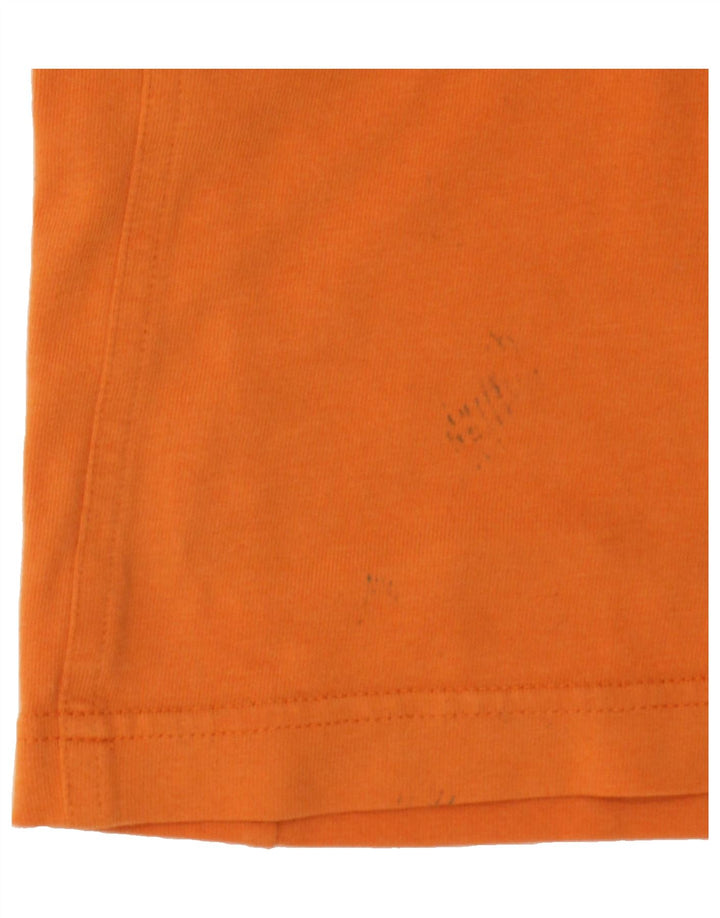 ADIDAS Mens T-Shirt Top Large Orange Cotton Vintage Adidas and Second-Hand Adidas from Messina Hembry 