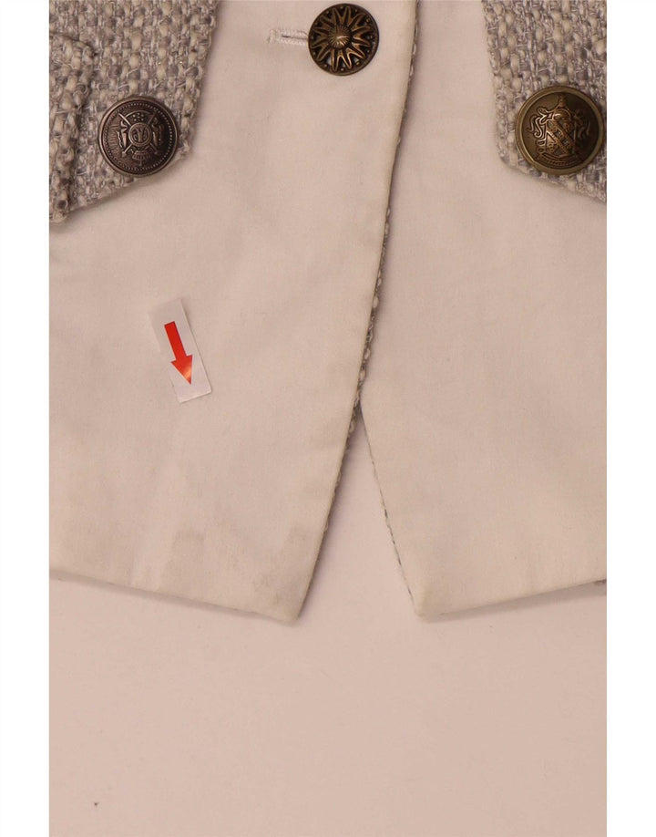 Joe Browns Veste blazer à 3 boutons pour femme UK 14 Gris moyen Acrylique