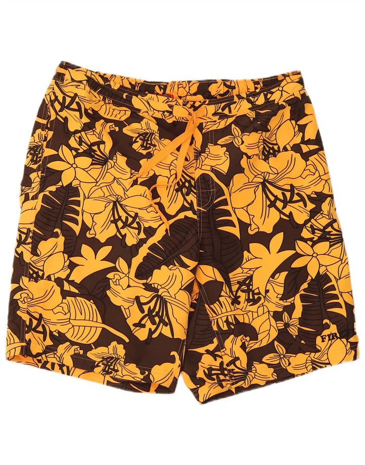 Firefly Short de bain pour homme en polyester floral marron