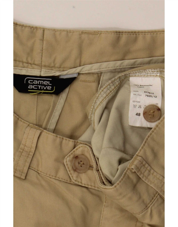 Camel Active Pantalon de costume pour homme EU 48 Medium W33 L32 Coton beige