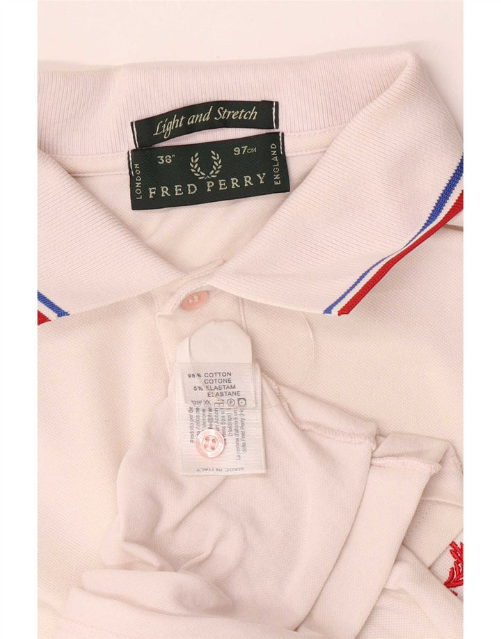 Fred Perry Polo Homme Petit Coton Rayé Blanc