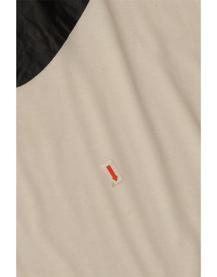 Nike T-shirt graphique pour femme UK 14 Polyester blanc moyen