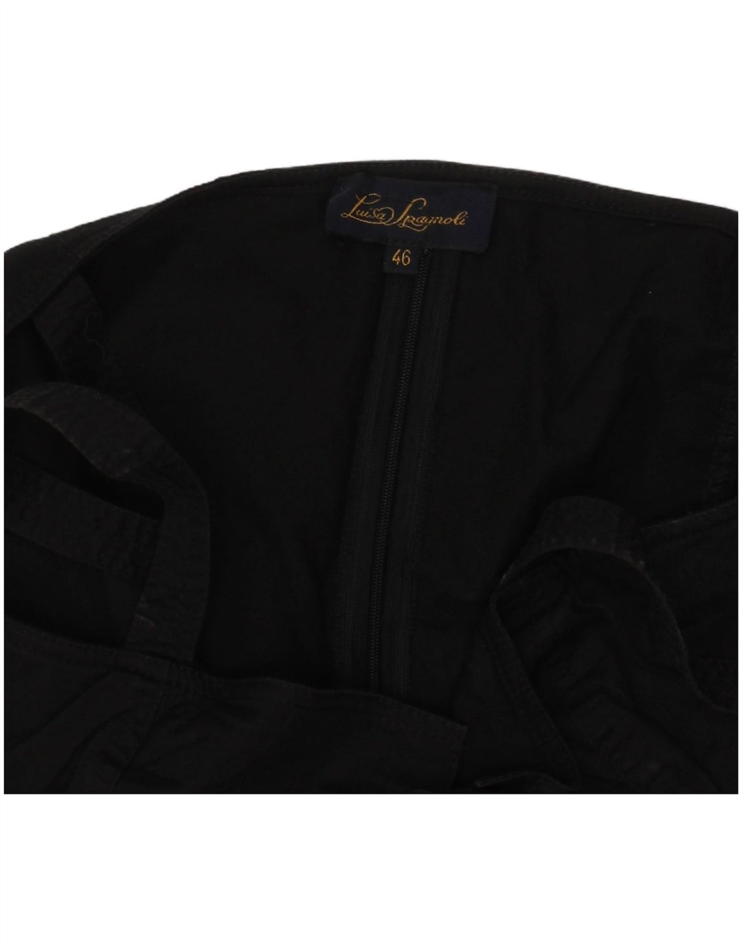 LUISA SPAGNOLI Femme Top Corset IT 46 Grand Noir Coton