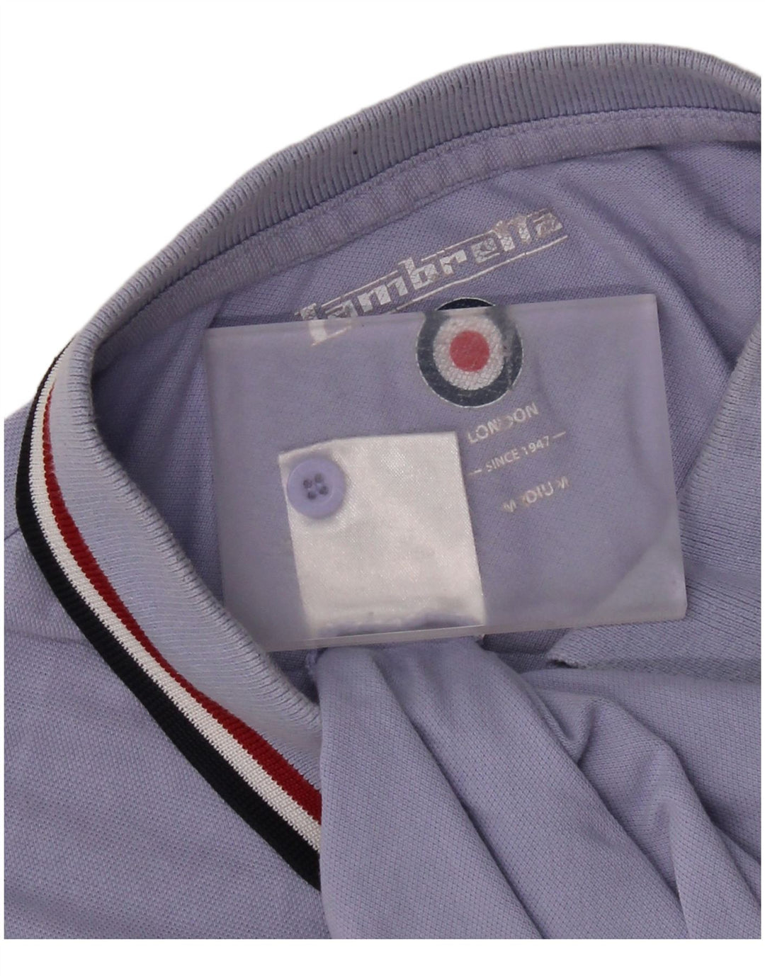 Lambretta Polo Homme Bleu Moyen Coton