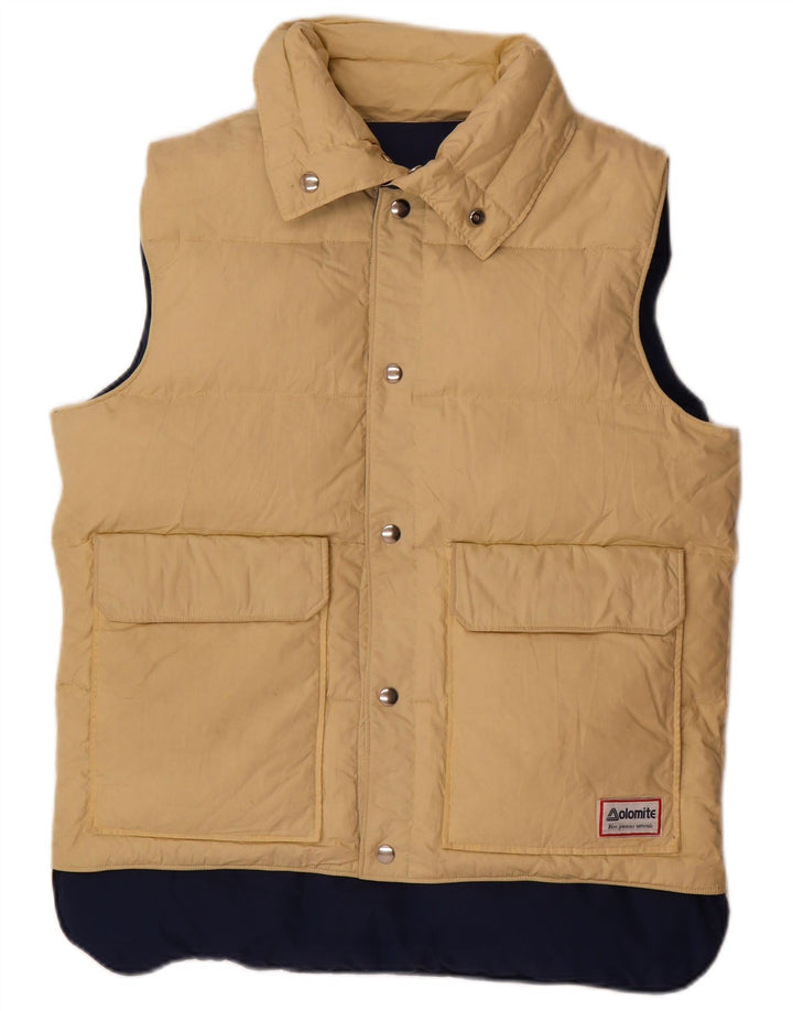 Dolomite Gilet rembourré réversible pour homme UK 38 Bleu marine moyen Coton