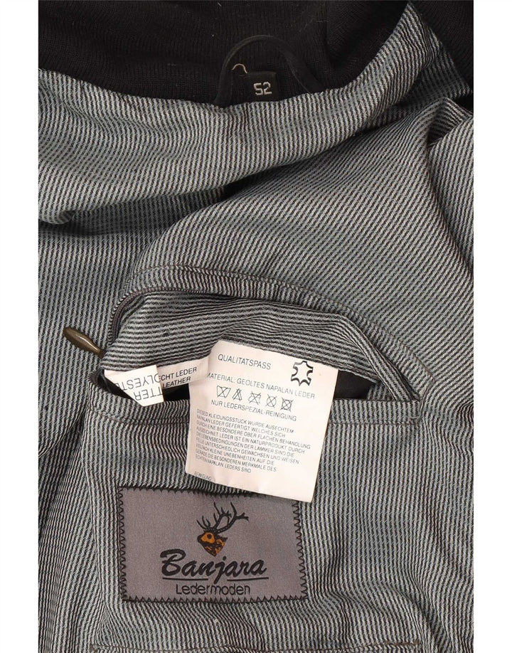 Banjara Veste en Cuir Homme IT 52 XL Cuir Noir