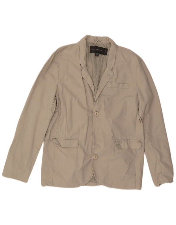 French Connection Veste Blazer 2 Boutons Homme UK 42 XL Coton Beige