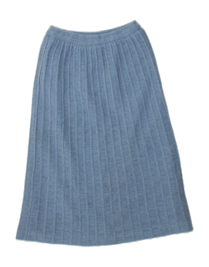 C&A Womens A-Line Skirt EU 36 Small W30 Blue Acrylic Vintage C&A and Second-Hand C&A from Messina Hembry 
