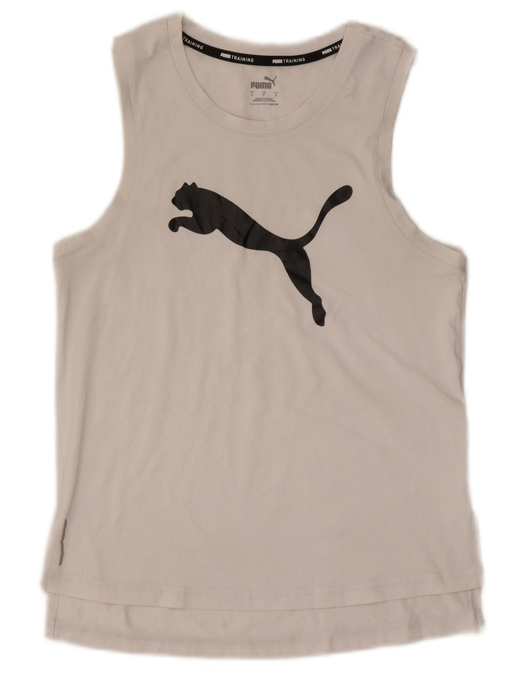 Puma Débardeur Graphic Homme Petit Blanc Polyester