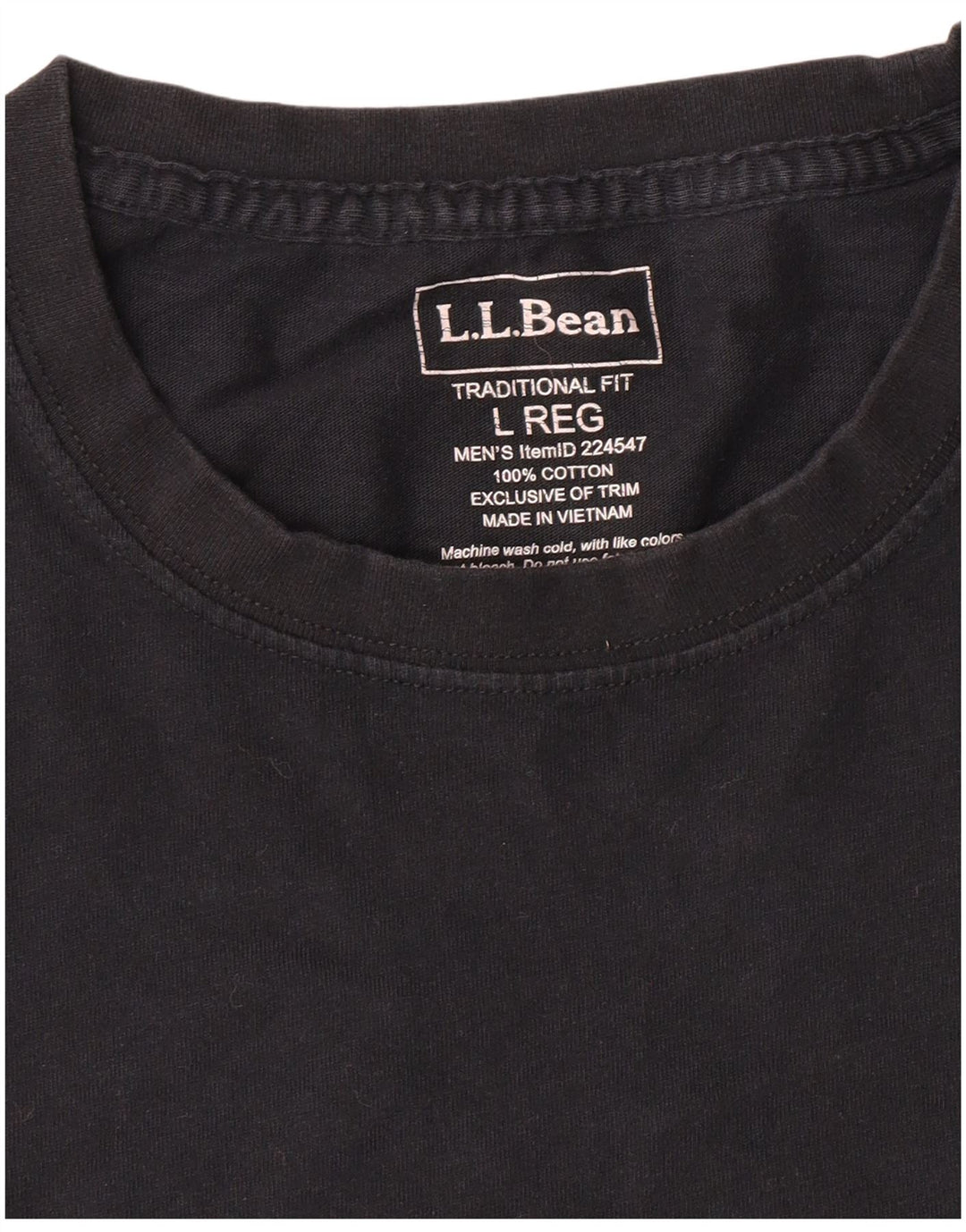 L.L.Bean T-shirt coupe traditionnelle pour homme en coton noir