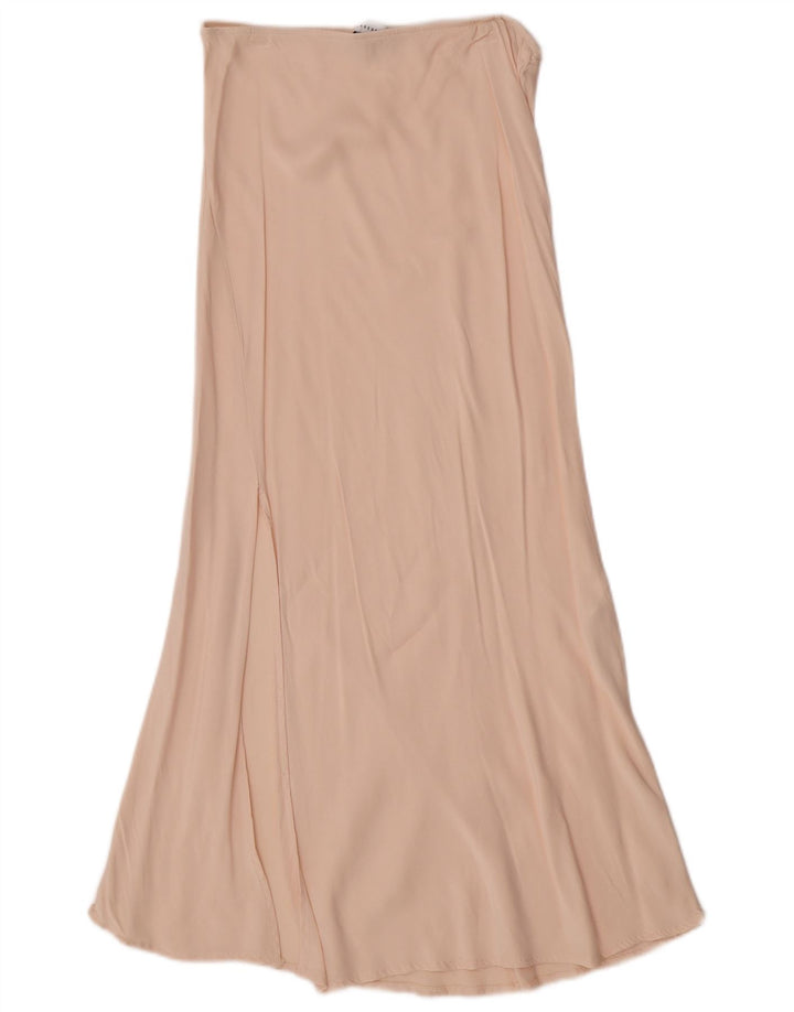 Warehouse Jupe longue pour femme UK 12 Medium W28 Beige Viscose