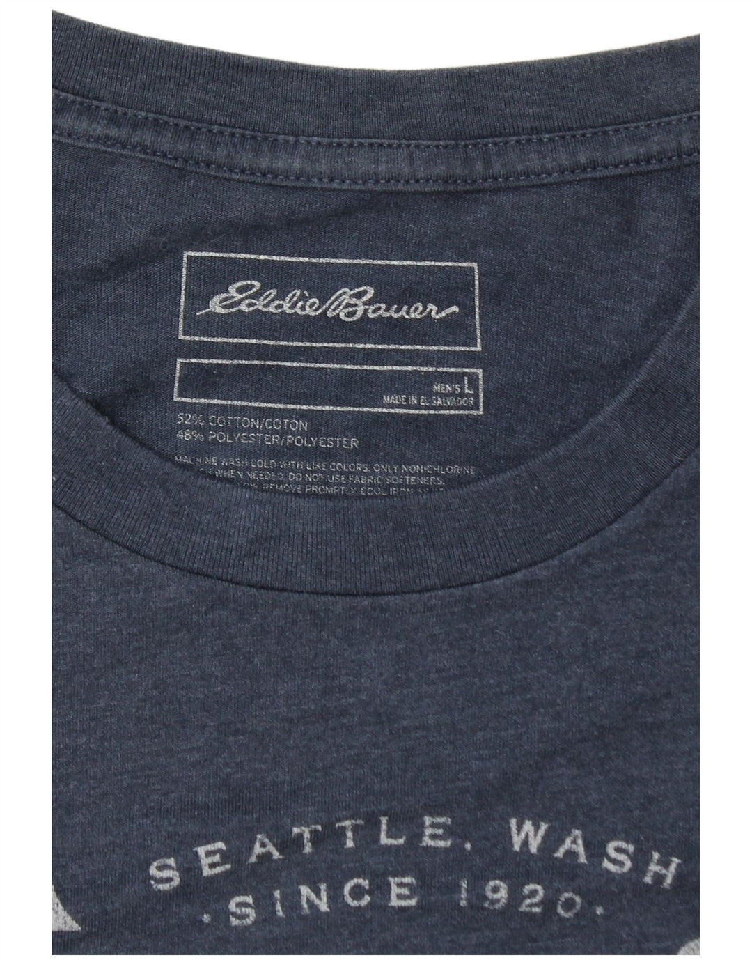 EDDIE BAUER T-Shirt Graphique Homme Grand Bleu Coton