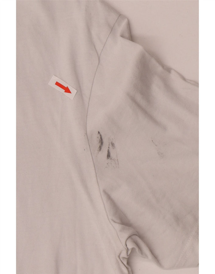 Adidas T-shirt graphique pour homme en coton blanc moyen