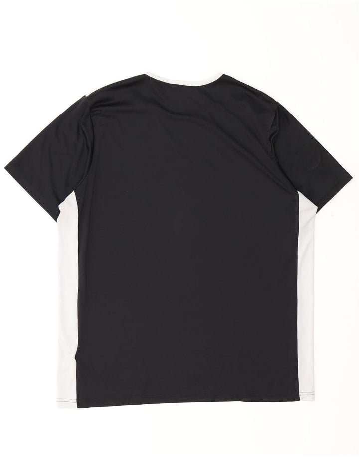 ADIDAS Hommes Aeroready T-Shirt Haut XL Noir Colorblock Polyester