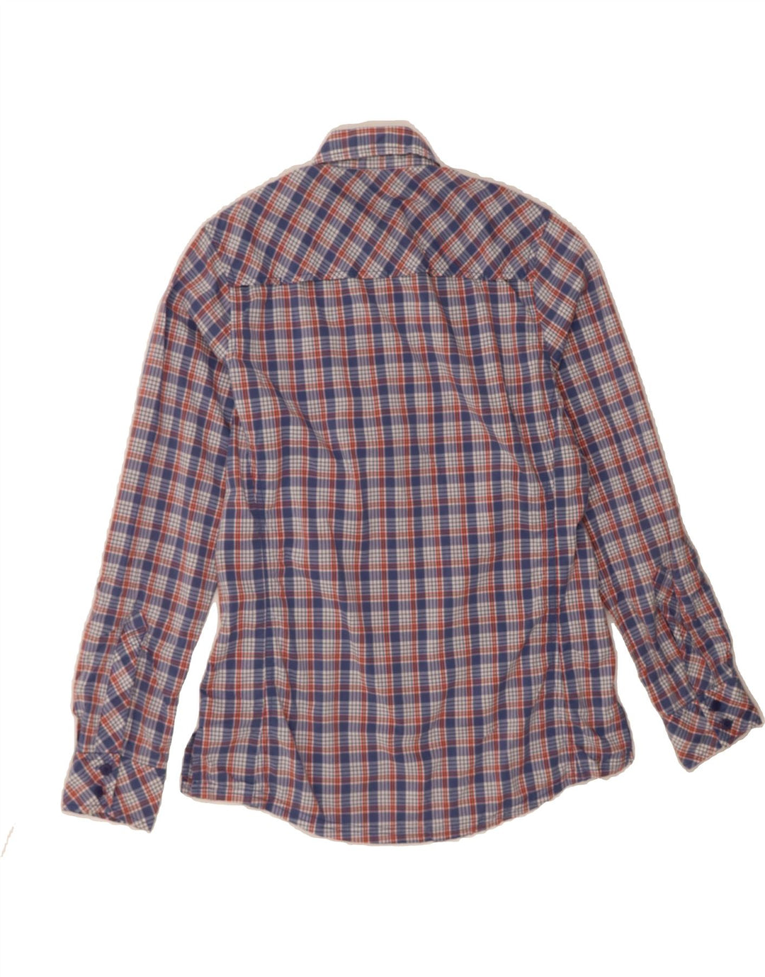 EDDIE BAUER Womens Shirt UK 14 Medium Multicoloured Check Polyester Vintage Eddie Bauer and Second-Hand Eddie Bauer from Messina Hembry 