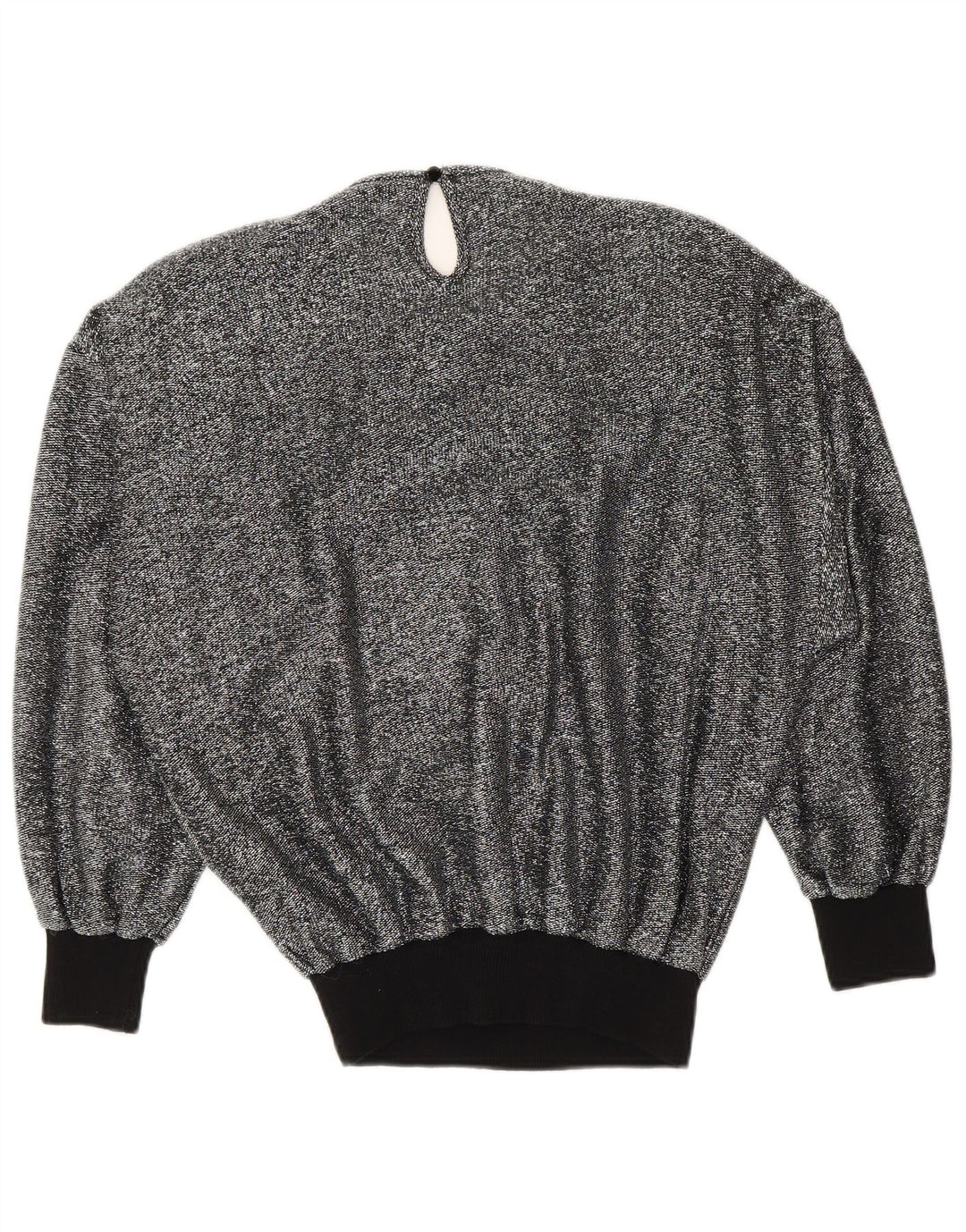 vintage Femme Blouse Top UK 16 Grand Argent