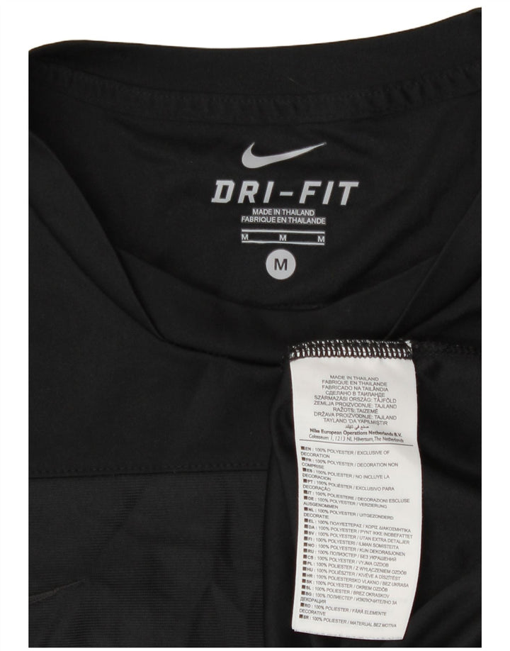 Nike Hommes Dri Fit T-Shirt Haut Noir Moyen Polyester