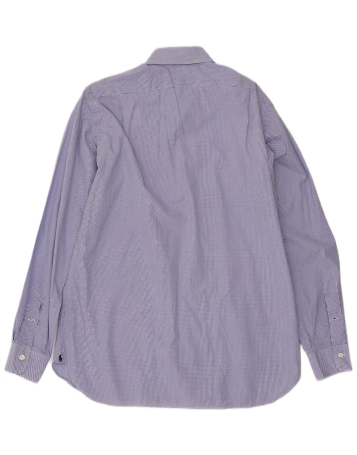 Polo Ralph Lauren Chemise Regent Homme Taille 15 1/2 Vichy Bleu Moyen