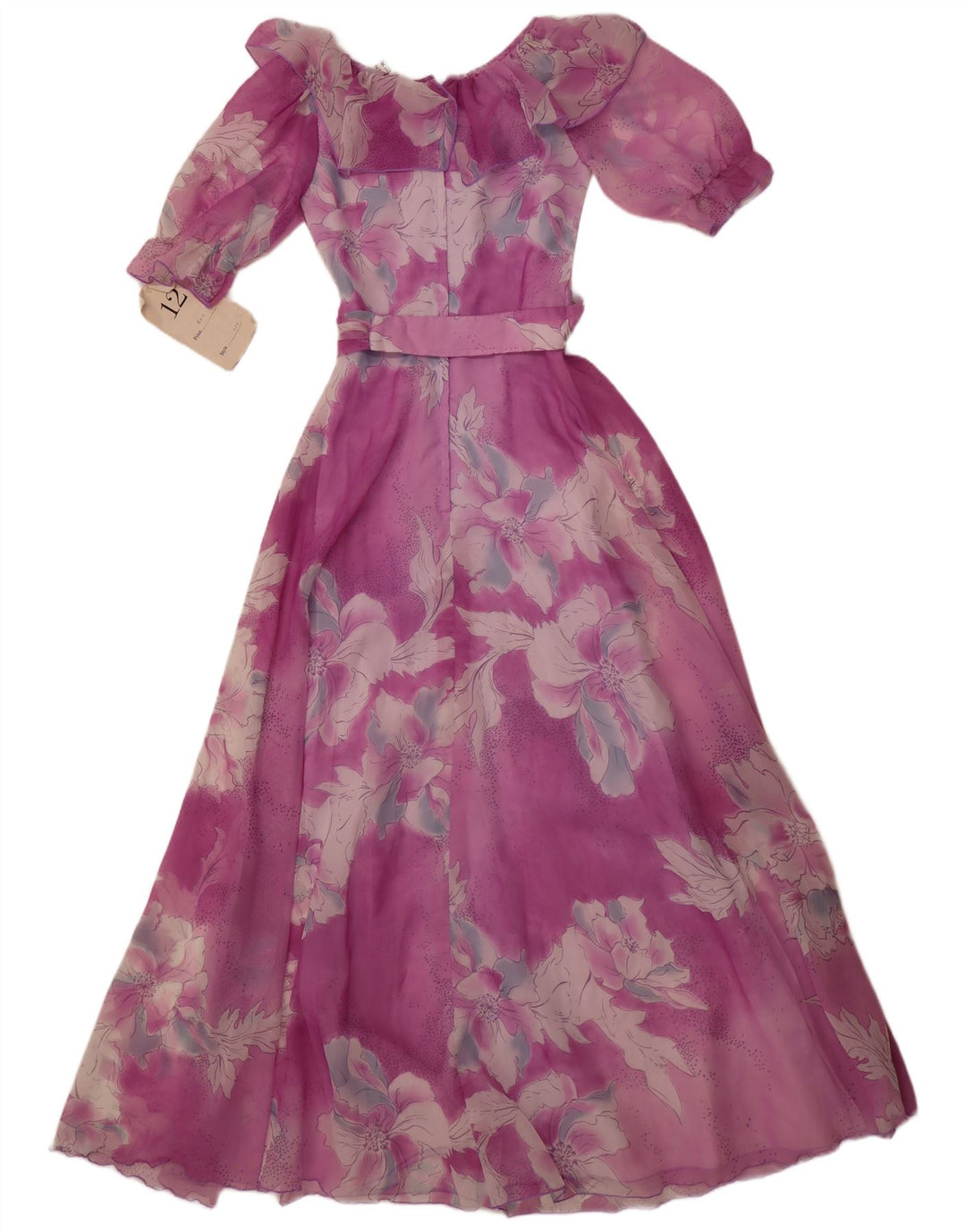 JOHN BENTLEY Robe Maxi Femme UK 12 Polyester Rose Moyen Floral