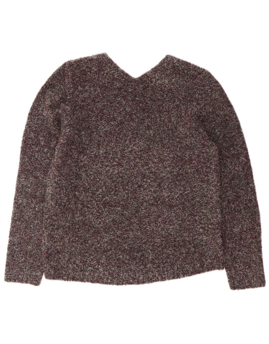 Kappa Pull col V pour femme UK 18 XL Polyester moucheté bordeaux