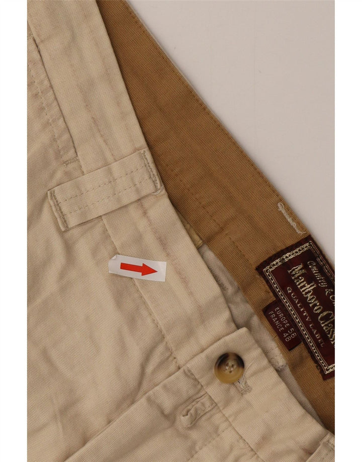 Marlboro Classics Pantalon Chino Homme EU 56 3XL W38 L30 Coton Beige